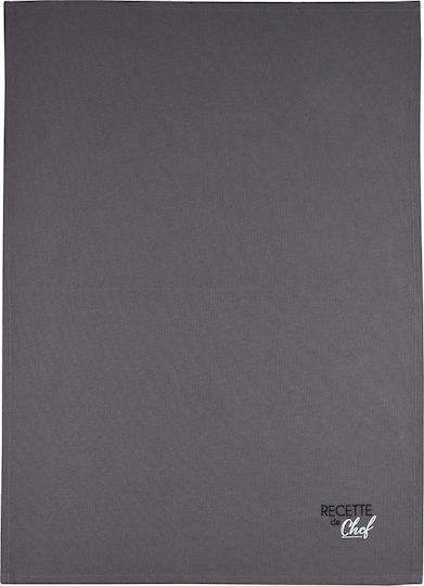 Duo Ποτηρόπανο από 100% Βαμβάκι Gris / Perle 70x50cm 2τμχ