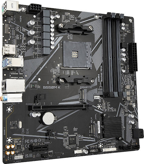 Gigabyte B550M K rev. 1.0 Дънна платка Micro ATX с AMD AM4 Сокет