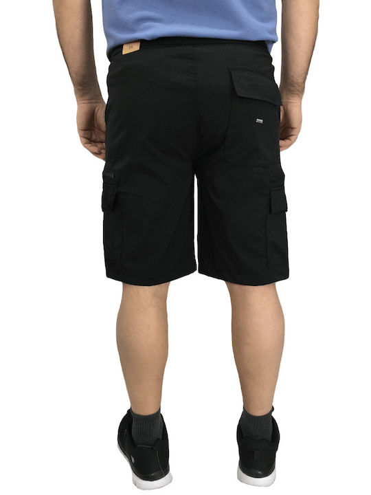 Double Men's Shorts Cargo Black