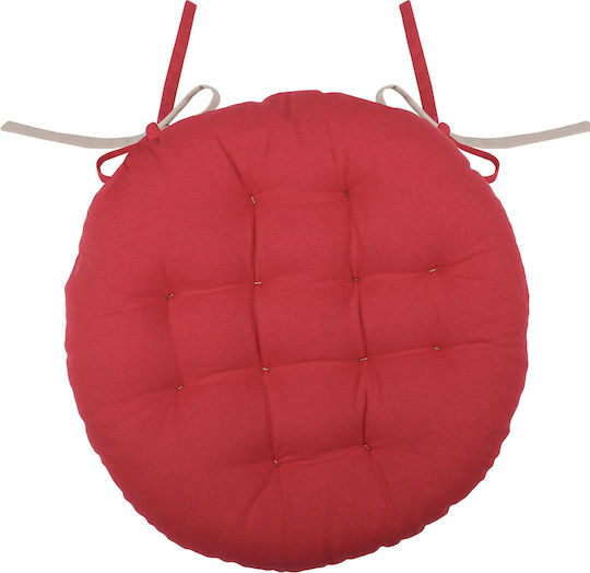 S-F Duo Garden Chair Cushions Rouge and Linen 38x38cm