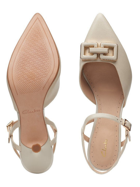 Violet55 Pumps mit Riemchen Beige