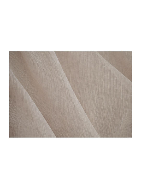 Saray Home Curtain Fabric Gauze per meter Beige