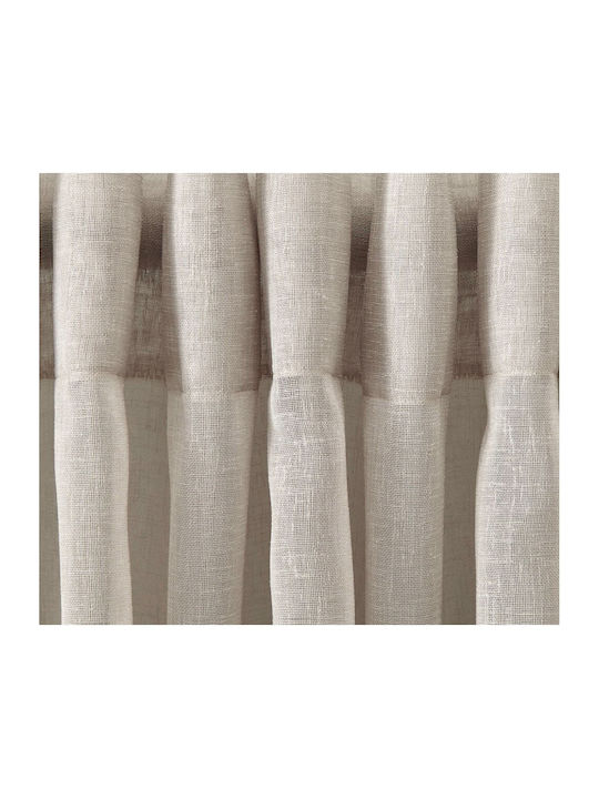 Saray Home Curtain Fabric Gauze per meter Beige