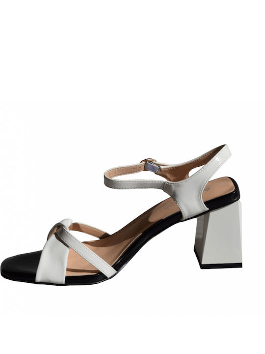 Leather Sandals White