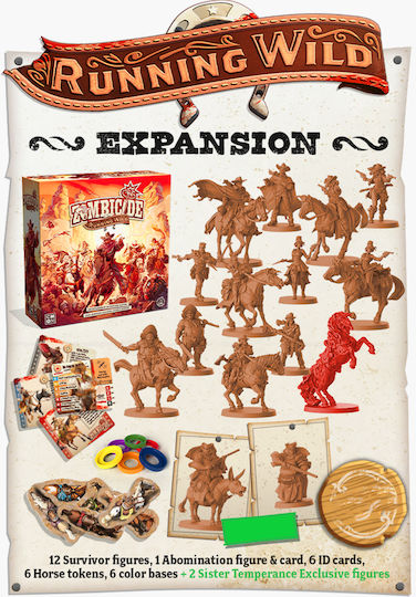 Game Expansion Zombicide: Undead Or Alive – Running Wild for 1-6 Players 14+ Years Old (EN) Cool Mini Or Not