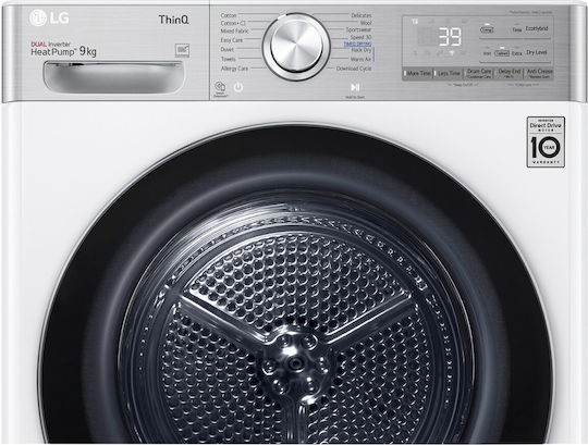LG RH90V9AV2QR Uscător de rufe 9kg cu pompă de căldură