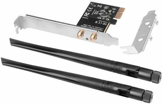 Diewu TXA069 Ασύρματη Κάρτα Δικτύου Wi‑Fi 5 (1300Mbps) PCI-e
