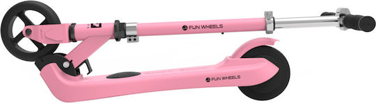Rebel Fun Wheels Ηλεκτρικό Παιδικό Πατίνι με 12km/h Max Ταχύτητα και 6km Αυτονομία σε Ροζ Χρώμα
