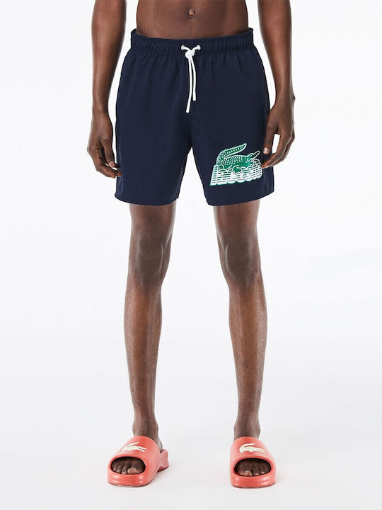 Herren Badebekleidung Shorts Marineblau mit Mustern