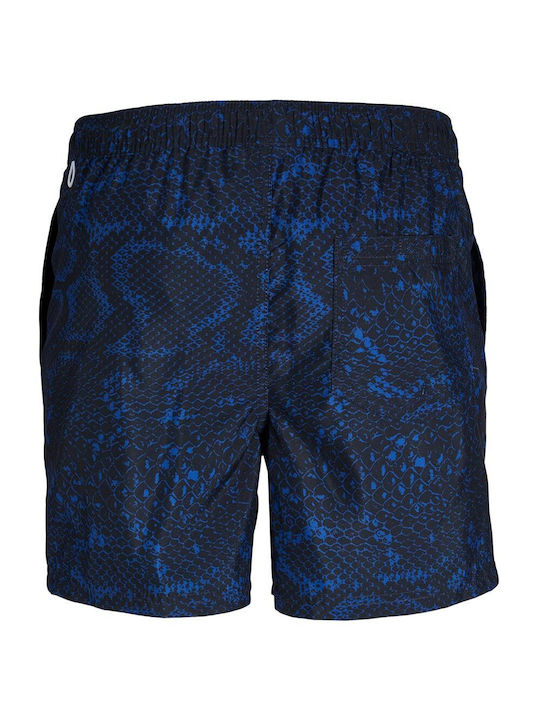 Jack & Jones Men's Swimwear Shorts Blue Iolite with Patterns