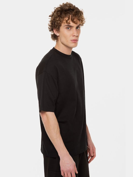 Tom Tailor Men's Short Sleeve T-shirt Black