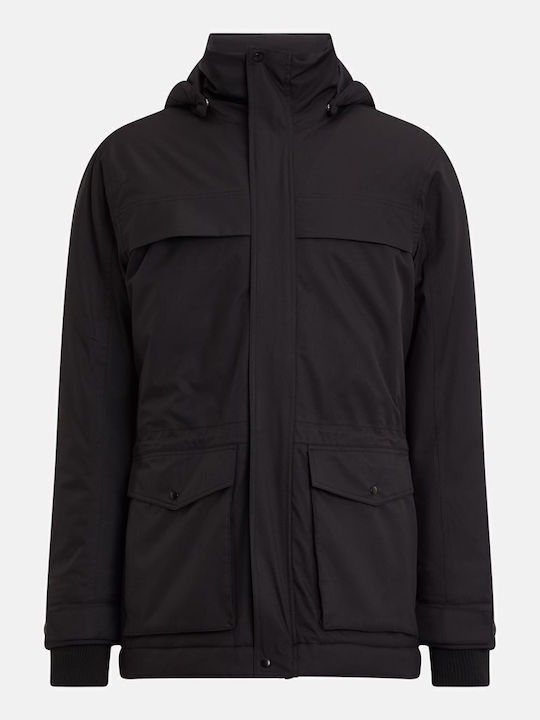 Mawk Geci Barbat Χiwiniătiko Parka Waterproof Negru