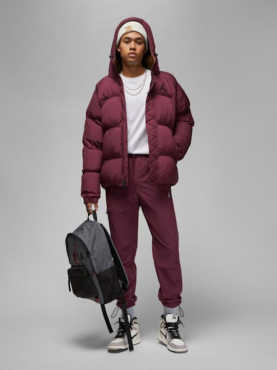 Winter Jacket Puffer Burgundy