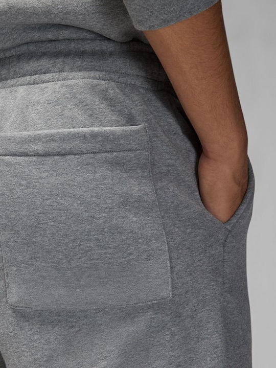 Brooklyn Fleece Αθλητική Ανδρική Βερμούδα Γκρι