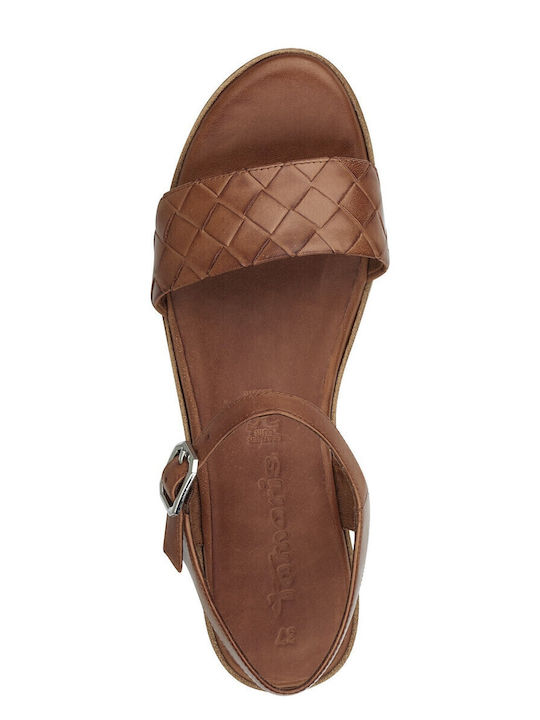 Damenplattformen Tabac Braun