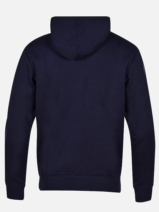 Cardigan With Hood Navy Blue
