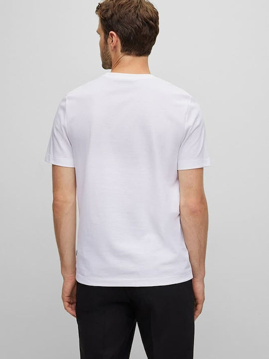 Hugo Boss Ανδρικό T-shirt Λευκό Μονόχρωμο