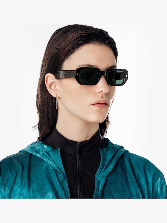 Gast High Era Unisex Γυαλιά Ηλίου με Καφέ Ταρταρούγα Κοκκάλινο Σκελετό και Μαύρο Φακό RA02