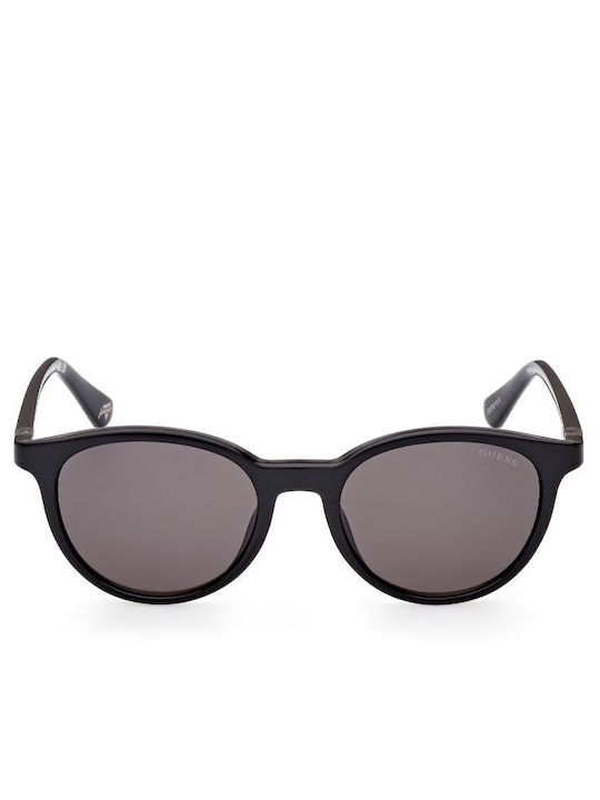 Guess Unisex Sunglasses with Black Tartaruga Horn-Rimmed Frame and Grey Lenses GU5216 01A