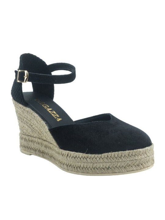 Platforme Dama Tip Espadrile Negre