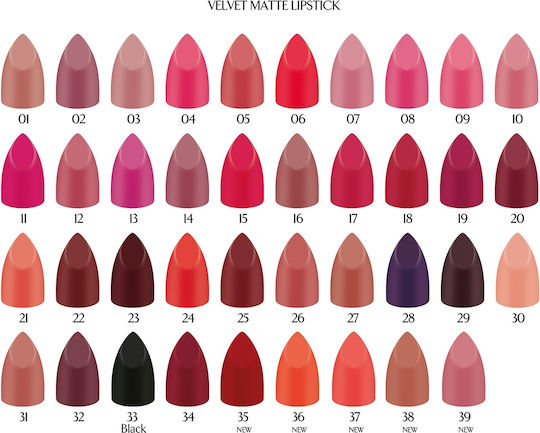 Golden Rose Velvet Matte Κραγιόν Velvet 12 4.2gr