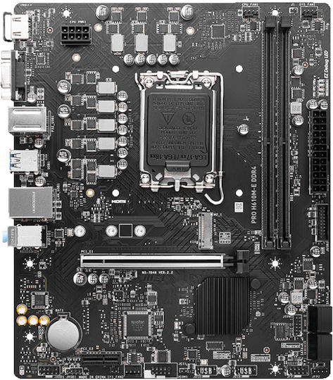 MSI PRO H610M-E DDR4 Motherboard Micro ATX με Intel 1700 Socket
