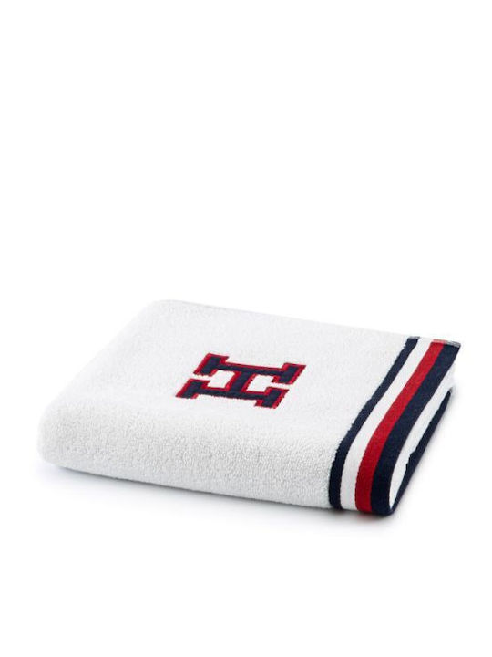 Tommy Hilfiger Facecloth Teddy 50x100cm White 500gr/m²