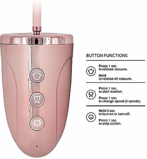Shots Aspirator Pumped Set De Pompă Automată Reîncărcabilă Pentru Clitoris Și Sfârcuri Mare Roz