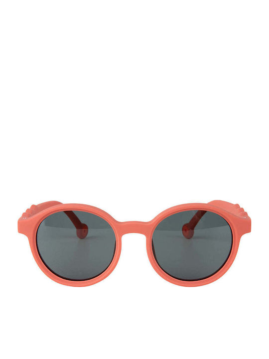 Baby Dutch Wave Foam Στρογγυλά Παιδικά Γυαλιά Ηλίου Coral για 2-6 Ετών