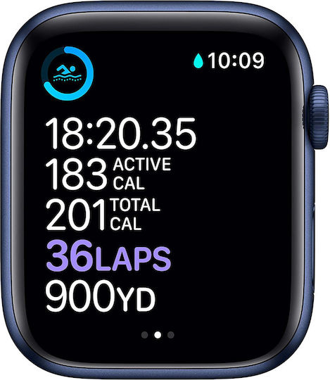 Apple Watch Series 6 Aluminium 40mm Waterproof with Heart Rate Monitor (Blue)