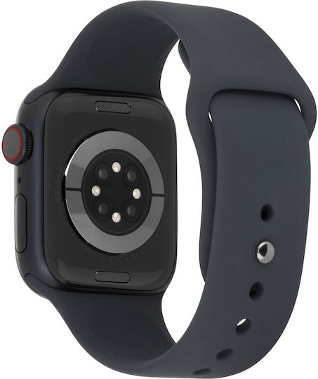 Apple Watch Series 8 Cellular Aluminium 45mm Waterproof with eSIM and Heart Rate Monitor (Midnight with Midnight Sport Band)