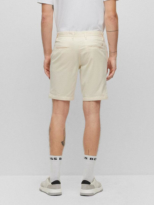 Hugo Boss Men's Shorts Chino Ecru