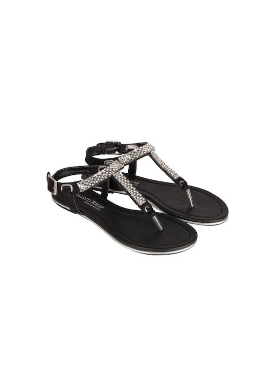 Marco Tozzi Women's Flat Sandals in Black Color