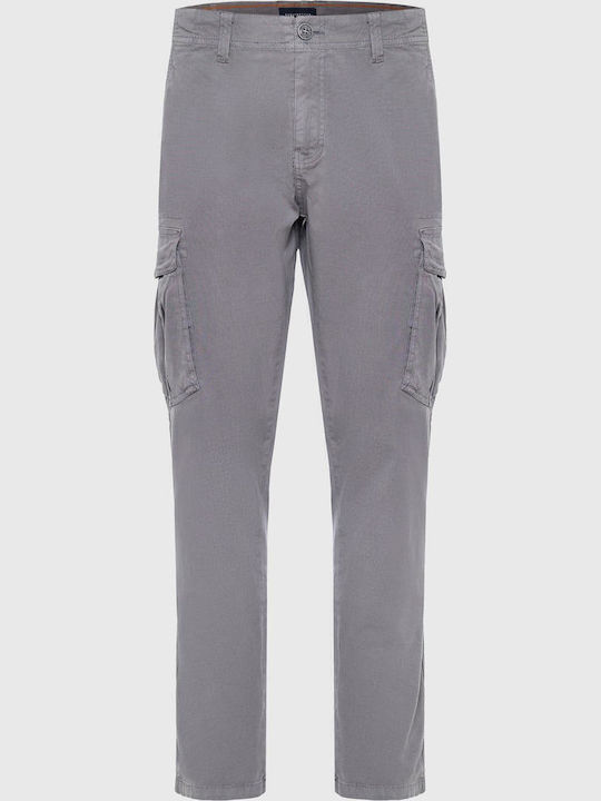 FBM007-03002 Trousers Cargo Elastic in Regular Fit Gray