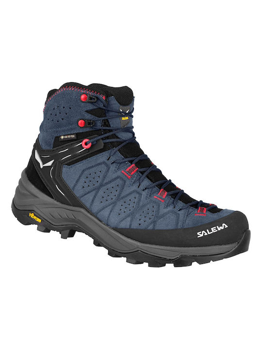 Salewa Trainer 2 GTX Γυναικεία Ορειβατικά Μποτάκια Αδιάβροχα με Μεμβράνη Gore-Tex Blue Java Blue / Fluo Coral