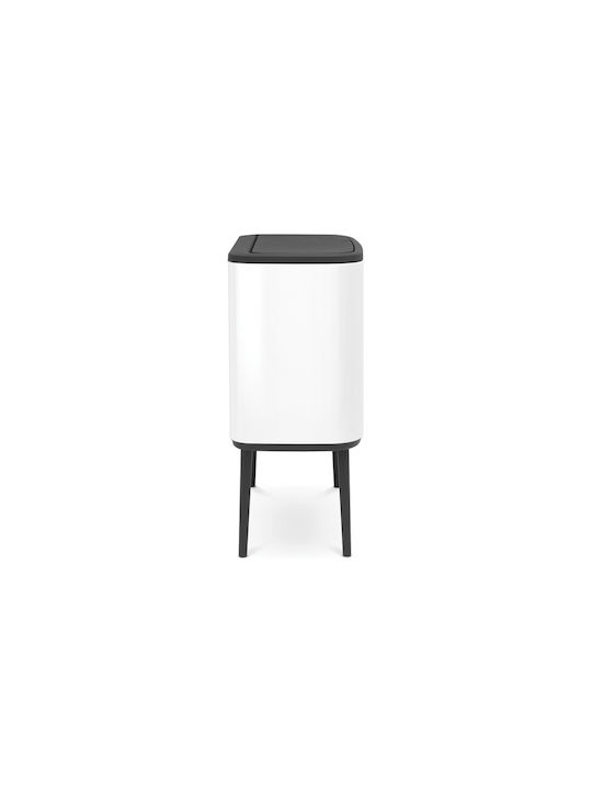 Brabantia Abfalleimer Abfall aus Edelstahl Weiß 36Es