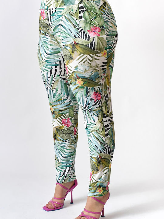 Large Sizes - Beatrice Plus Size Isio Printed Pants - Plus Size