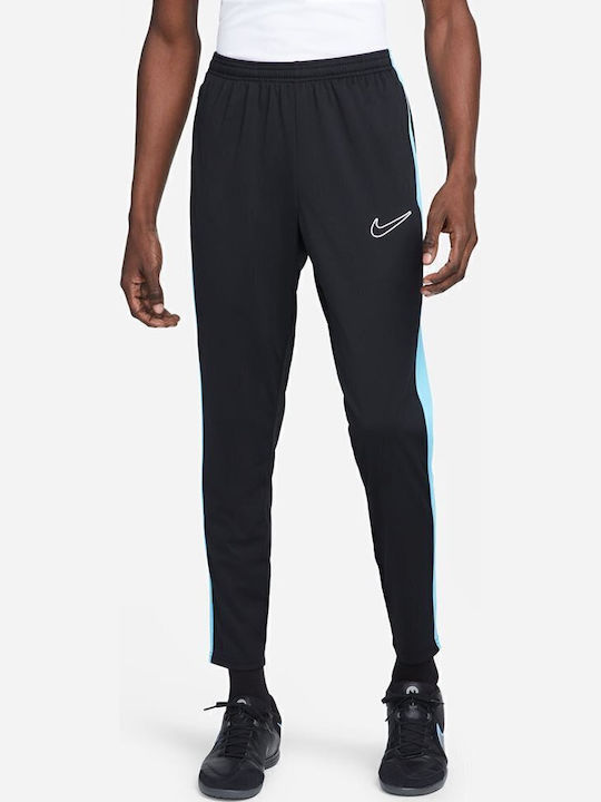 Academy Ποδοσφαιρικό Παντελόνι Φόρμας Dri-Fit Γυαλιστερό με Λάστιχο Μαύρο