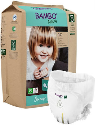 Bambo Nature Eco Friendly Πάνες Βρακάκι No. 5 για 12-18kg 19τμχ