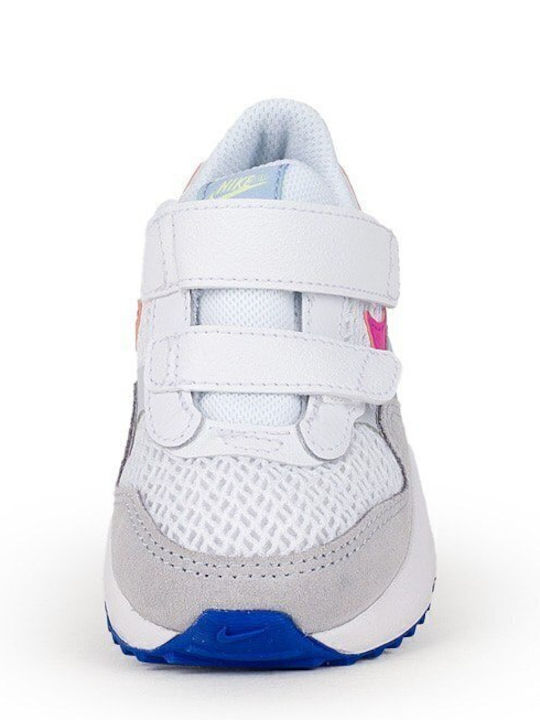 Air Max System Kids Sneakers with Scratch White