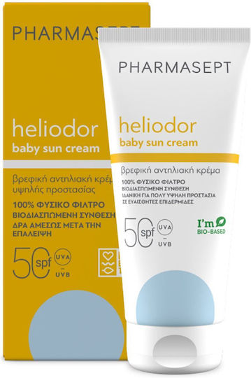 Pharmasept Heliodor Waterproof Baby Sunscreen Emulsion SPF50 100ml & Gift Mild Bath 250ml