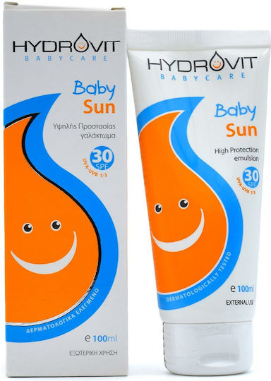 Target Pharma Hydrovit Baby Sunscreen Emulsion for Face & Body SPF30 100ml