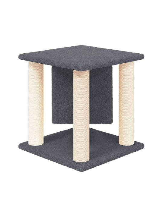 vidaXL Котешко драскало Дървета за котки Сив 35x35x37см.