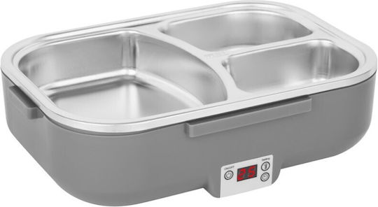 N'Oveen Inox Electric & Thermo Lunch Box Dark Grey 1000ml