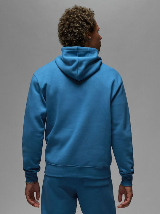 Jordan Brooklyn Men's Sweatshirt with Hood and Pockets Blue