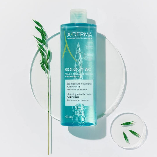 A-Derma Biology AC Micellar Water Αφαίρεσης Μακιγιάζ Προσώπου 400ml