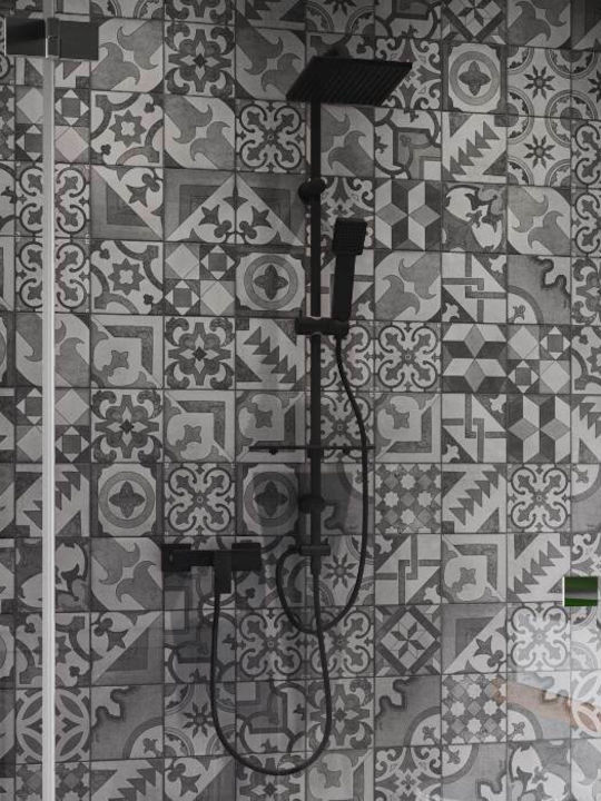 Ferro Squerto LUX Shower Column Without Battery 98.5cm Black