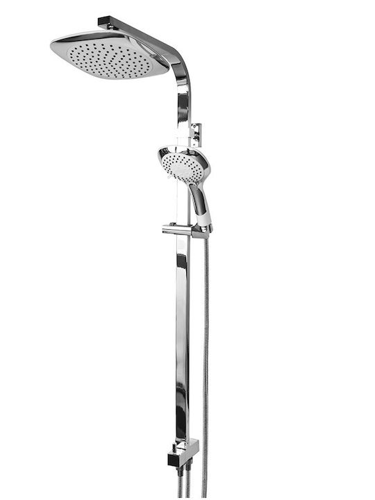 Tema Στήλη Ντουζ χωρίς Μπαταρία 85cm Ασημί