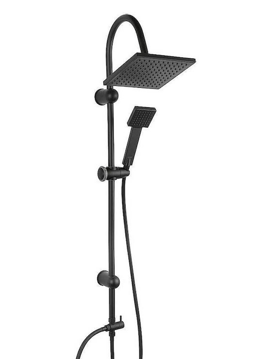 Ferro Squerto Στήλη Ντουζ χωρίς Μπαταρία 106cm Μαύρη