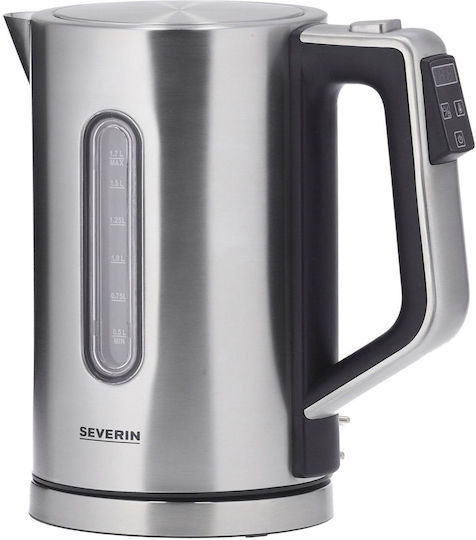Severin WK 3418 Електрическа Кана 1.7л 3000W Сребриста